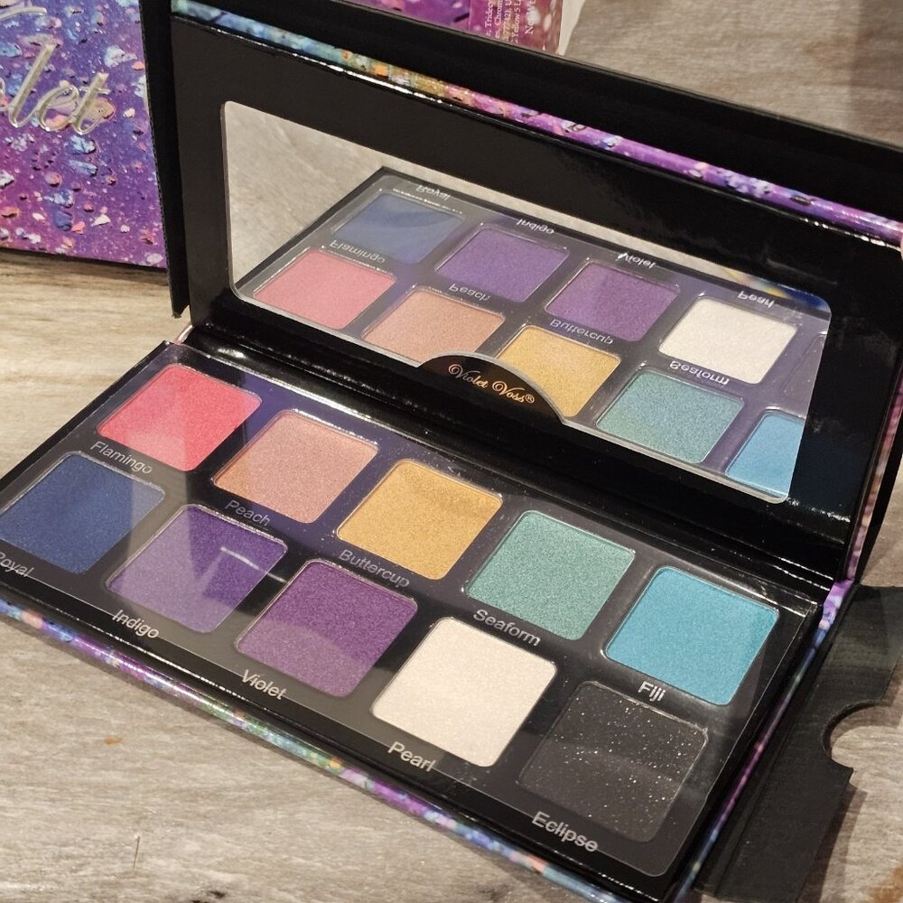 NIB Violet Voss "The Rainbow" Eyeshadow Palette 10 Pan